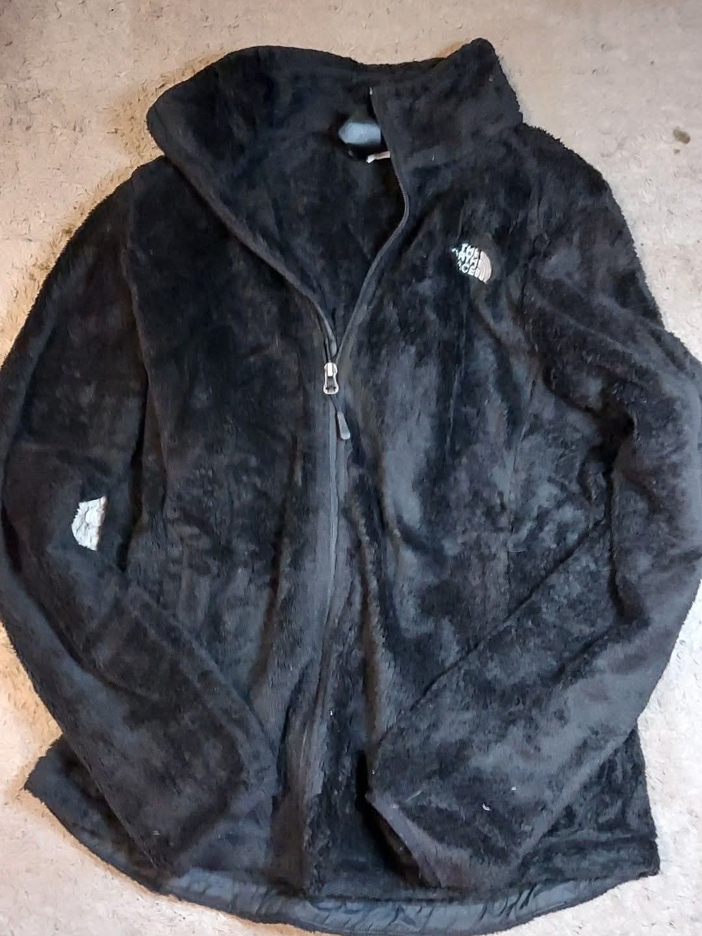 The North Face Black Plush Full-Zip Fleece